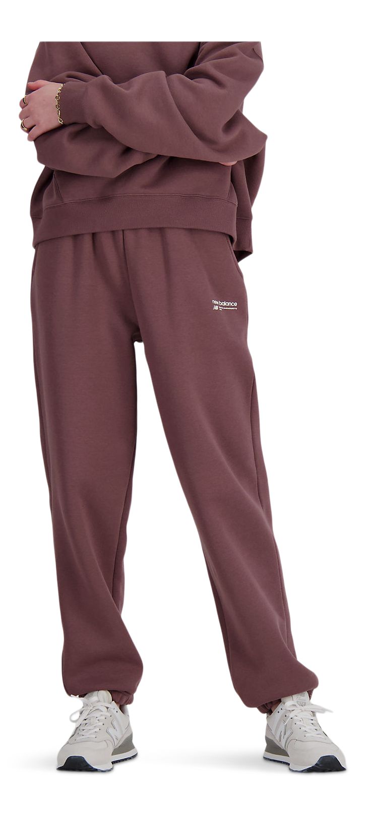 New Balance Women's Linear Heritage BB Fleece Pants