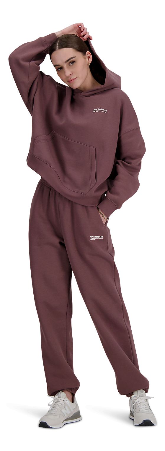 New Balance Women's Linear Heritage BB Fleece Pants