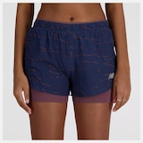 New Balance Women's Run RC Seamless 3 Inch 2 in 1 Shorts Front_Flat