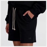 New Balance Women's Athletics French Terry Shorts Front_Three_Fourths_Angled_Left
