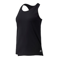 New Balance Women's Run Core Tank Top Front_Three_Fourths_Angled_Left