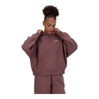 New Balance Women's Linear Heritage BB Fleece Hoodie Front_Angled_Right