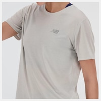 New Balance Women's Run Athletics T Shirt CloseUp