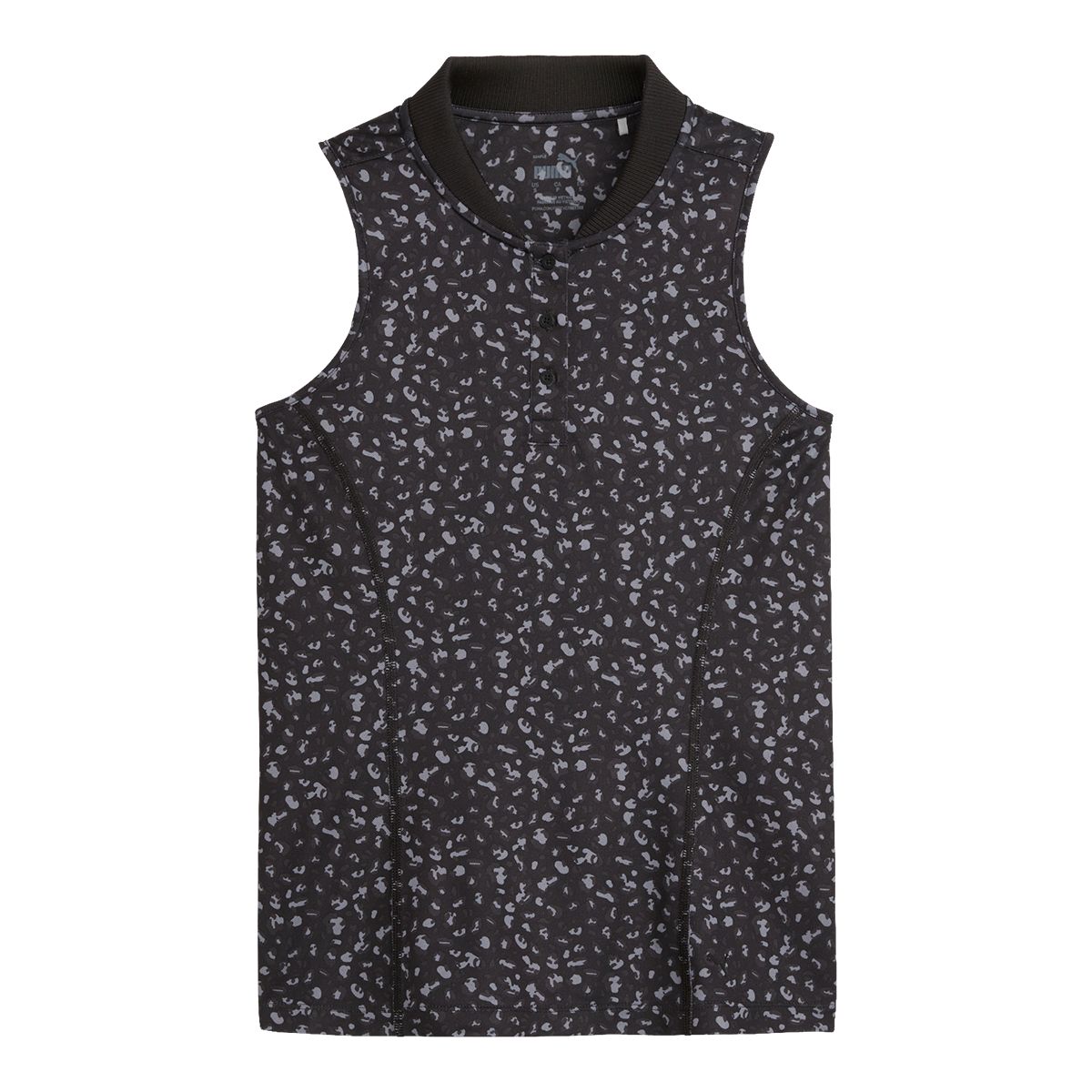 PUMA Women's Leopard Pique Range Top