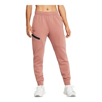 Under Armour Women's Unstoppable Fleece Jogger Pants Front_Flat