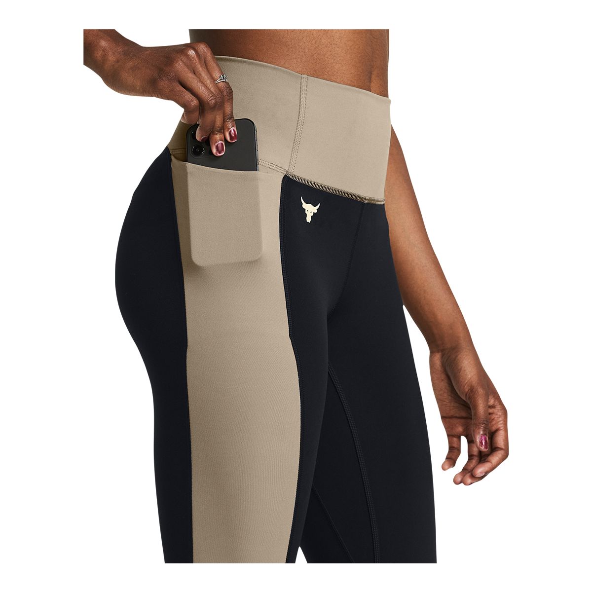 Under Armour Women's Project Rock LG Colorblock Ankle Leggings