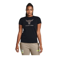 Under Armour Women's Project Rock All Days Graphic T Shirt Front_Flat