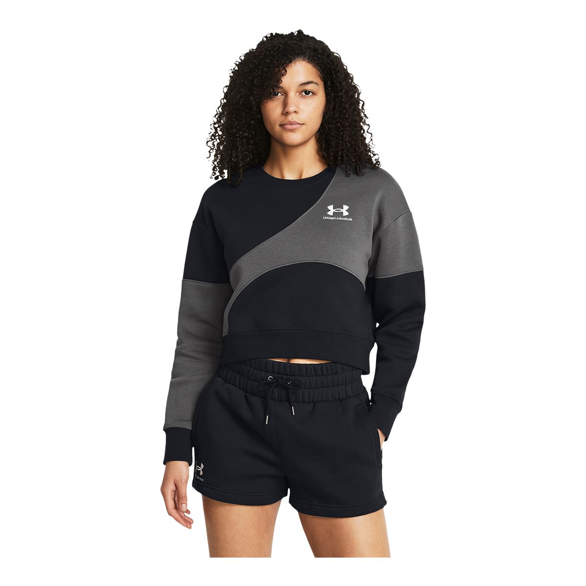 Under Armour Women's Essentials Fleece Crop Sweatshirt