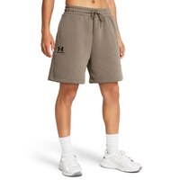 Under Armour Women's Essentials Fleece Relax Brief Shorts Front_Angled_Right
