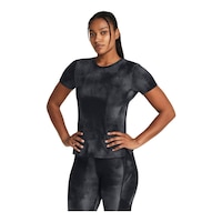 Under Armour Women's Run Laser Wash T Shirt Front_Angled_Left