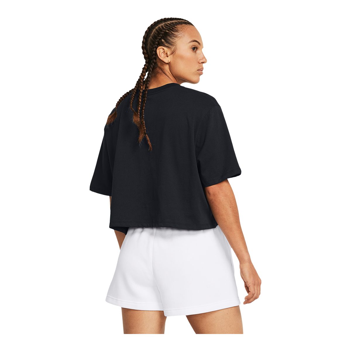 アンダー アーマー Under Armour Boxy Crop Logo Short Sleeve T Shirt レディース シャツ トップス B Under Armour Women's Wash Logo Boxy Crop T Shirt | SportChek