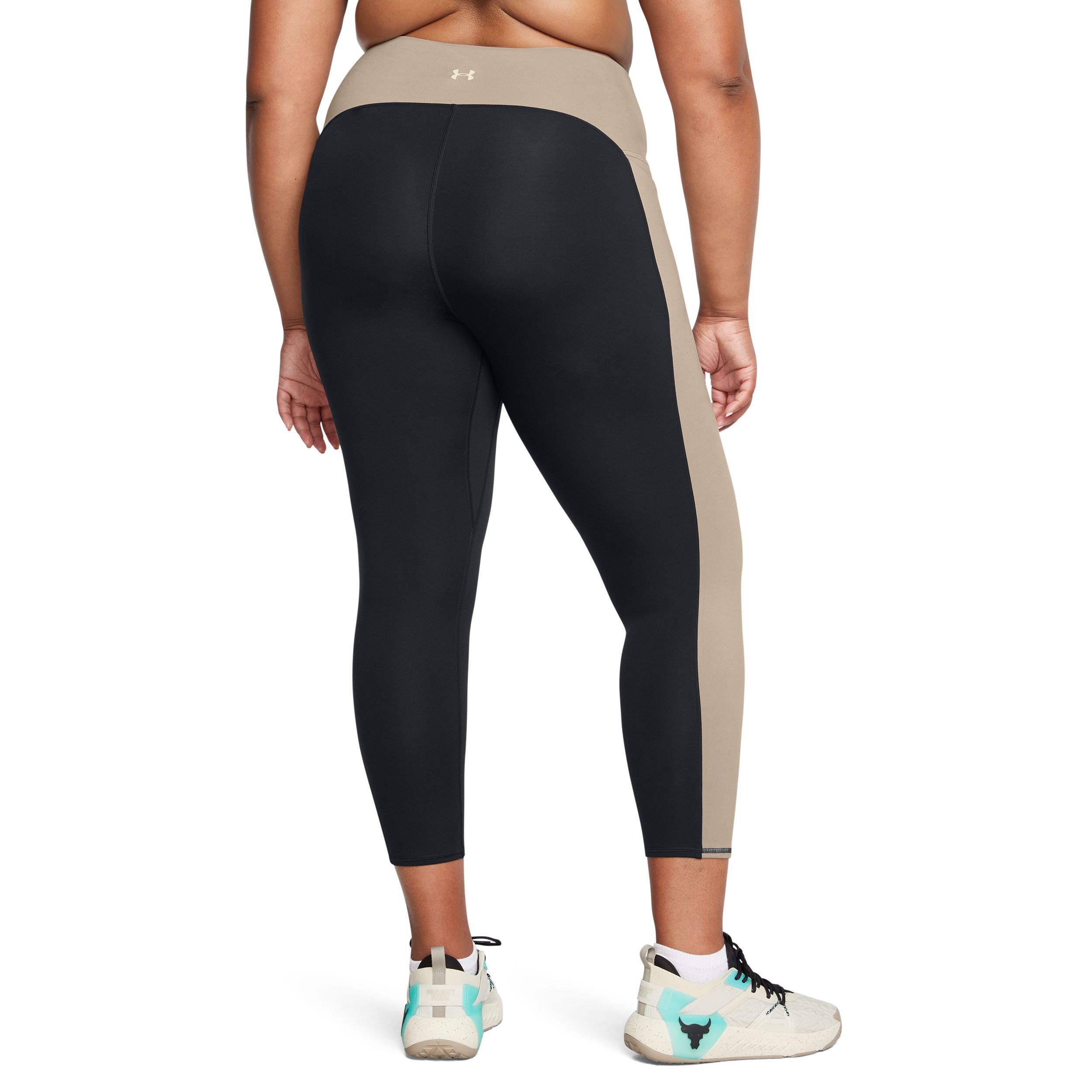 Under Armour Women's Plus Size Project Rock HeatGear© Colorblock Ankle Leggings