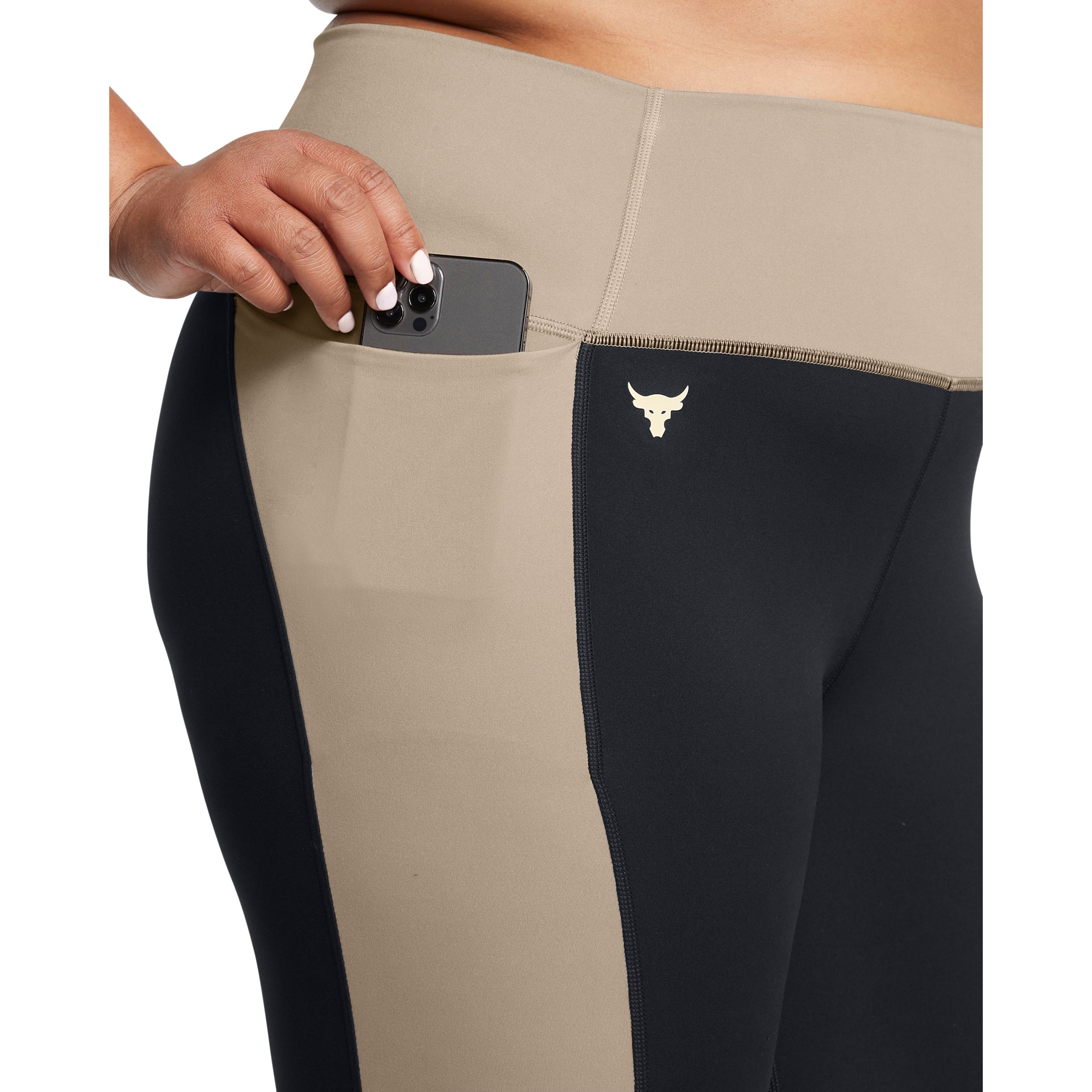 Under Armour Women's Plus Size Project Rock HeatGear© Colorblock Ankle Leggings
