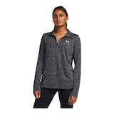 Under Armour Women's Tech 1/4 Zip Long Sleeve Top Front_Flat