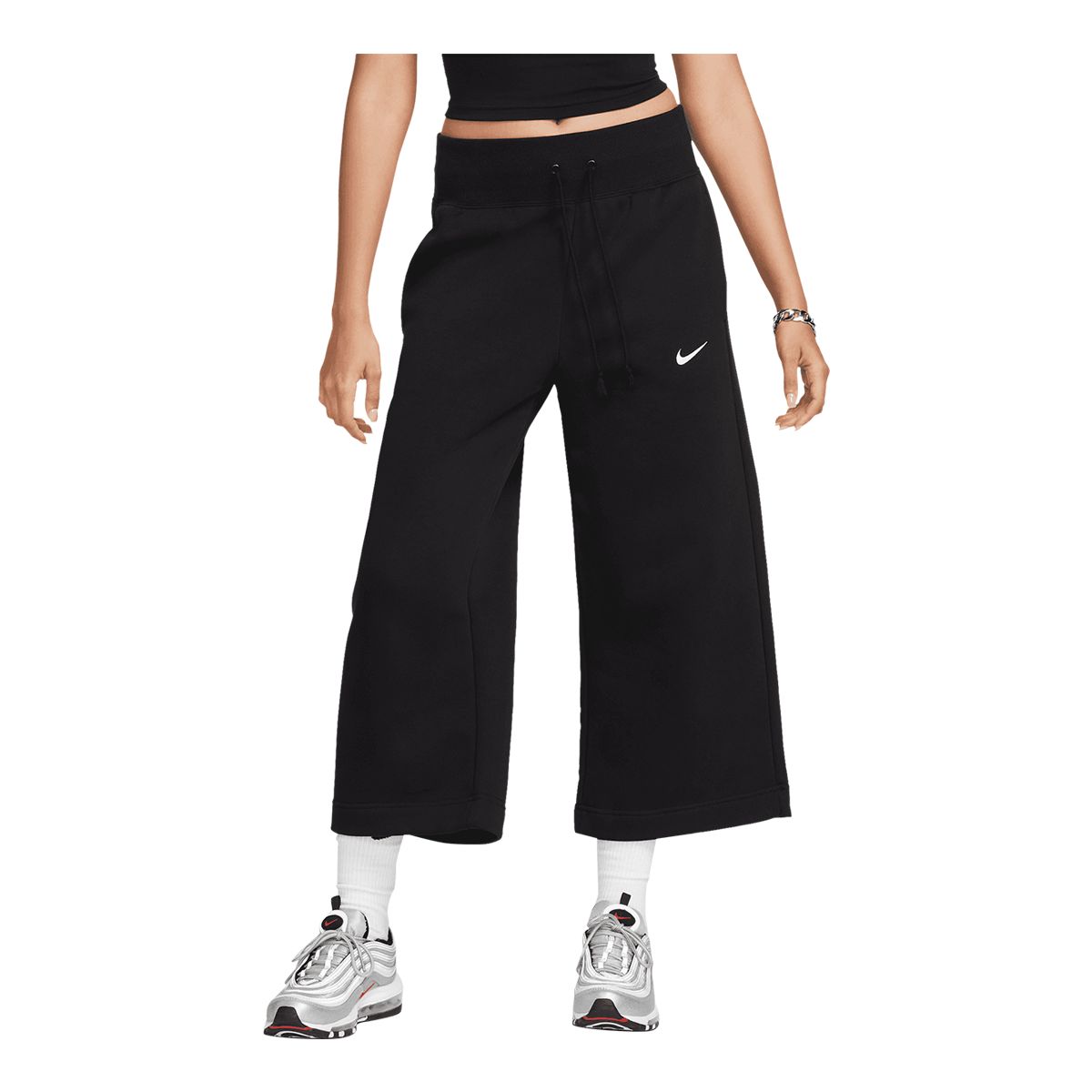 Nike Women's Phoenix Fleece High Rise Crop Pants