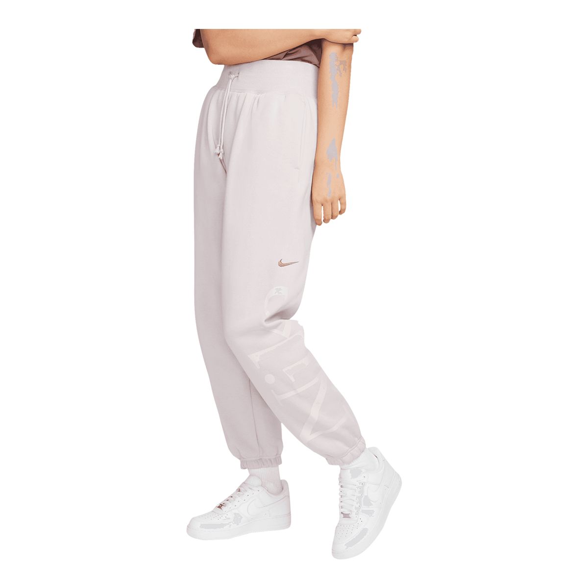 Nike Women's Phoenix Fleece High Rise Oversized Logo Pants