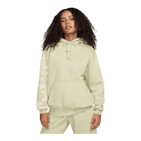 Nike Women's Phoenix Fleece Oversized Logo Hoodie Front_Flat