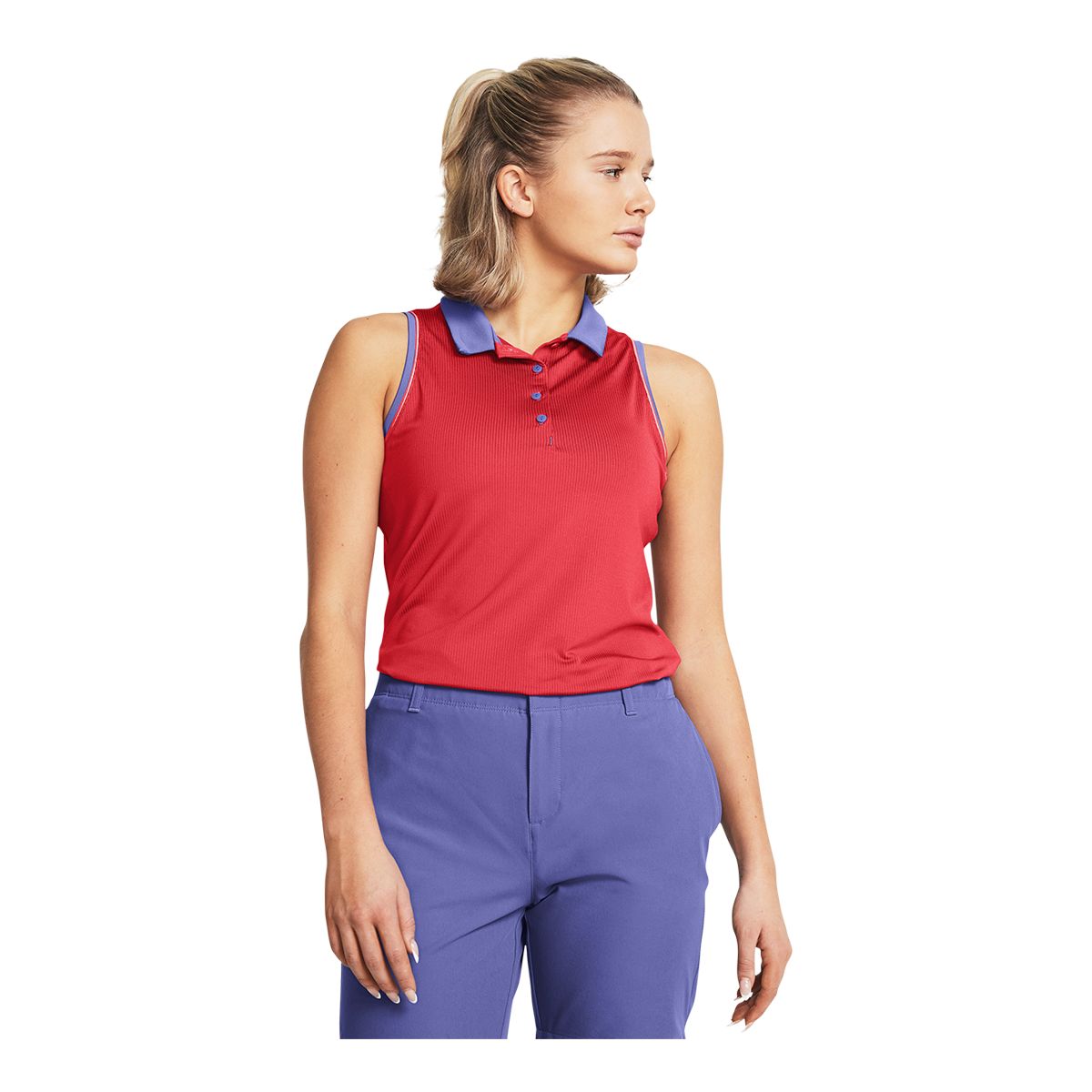Under Armour Golf Women's Playoff Jacquard Polo Tank