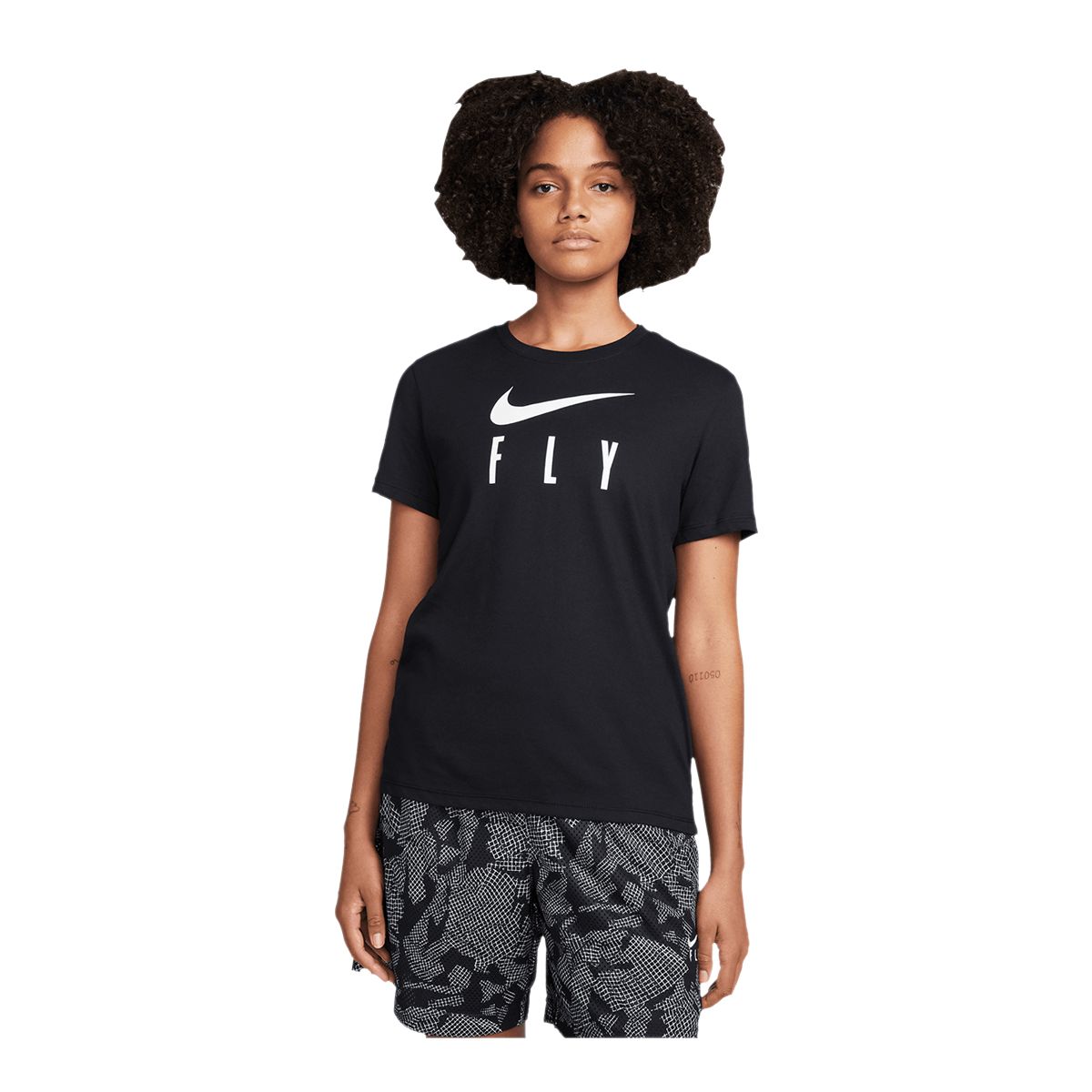 Nike Women's NK Dri-FIT Swoosh Fly Graphic T Shirt