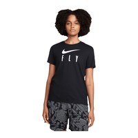 Nike Women's NK Dri-FIT Swoosh Fly Graphic T Shirt Front_Flat