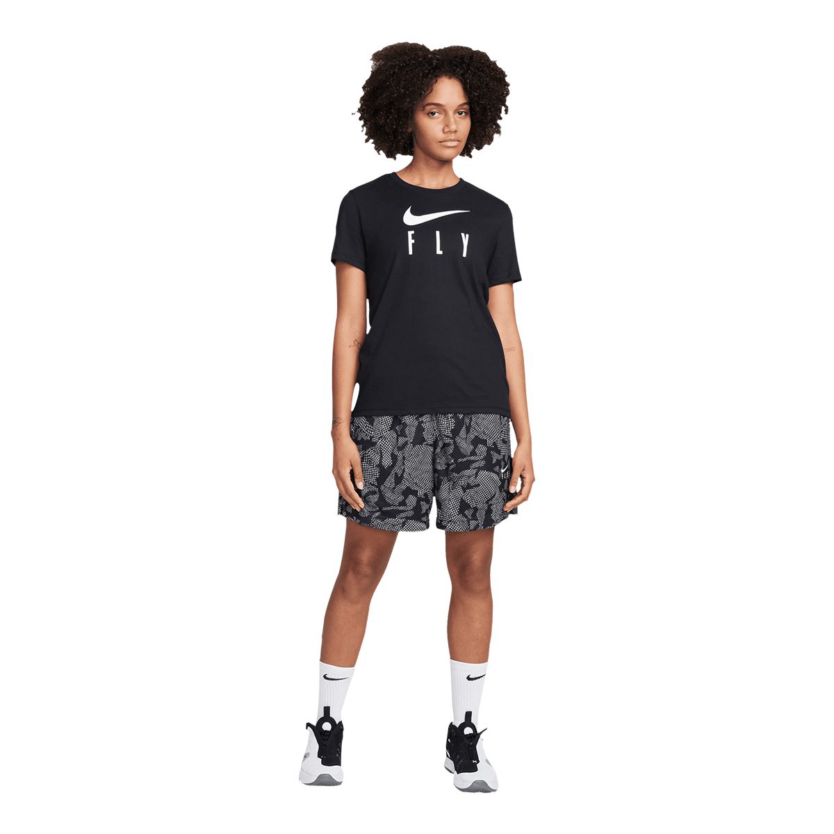Nike Women's NK Dri-FIT Swoosh Fly Graphic T Shirt