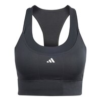 adidas Women's Run Medium Pocket Sports Bra Front_Flat