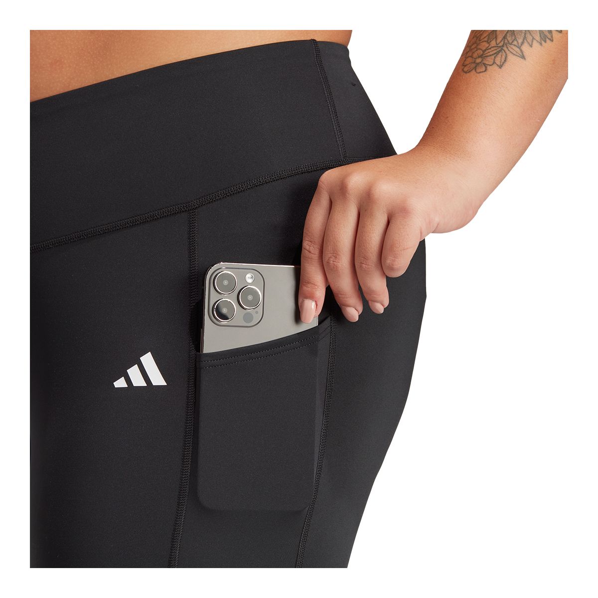 adidas Women's Plus Size Opt Stash High Rise Tights