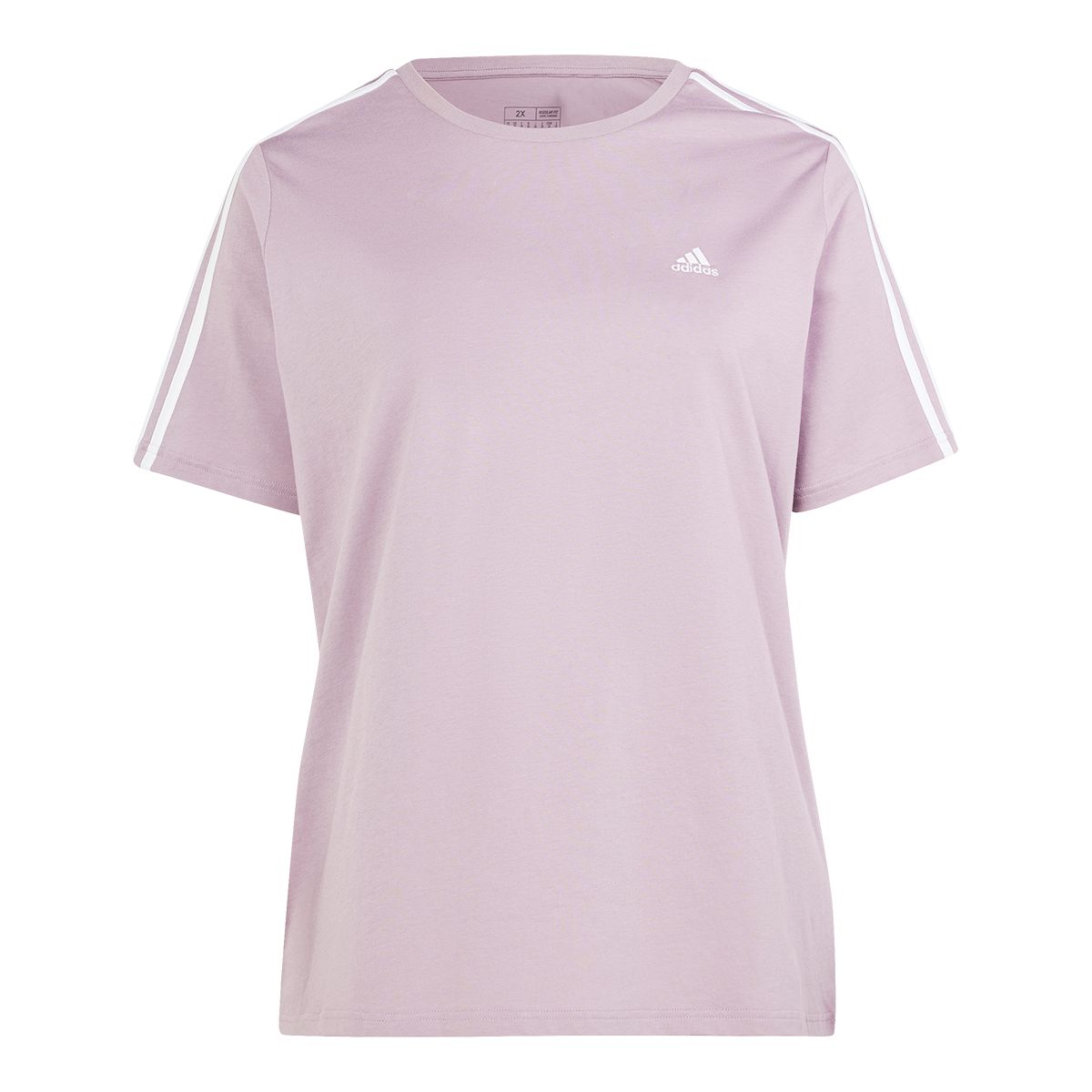 adidas Women's Plus Size Sportswear Essentials 3-Stripe T Shirt