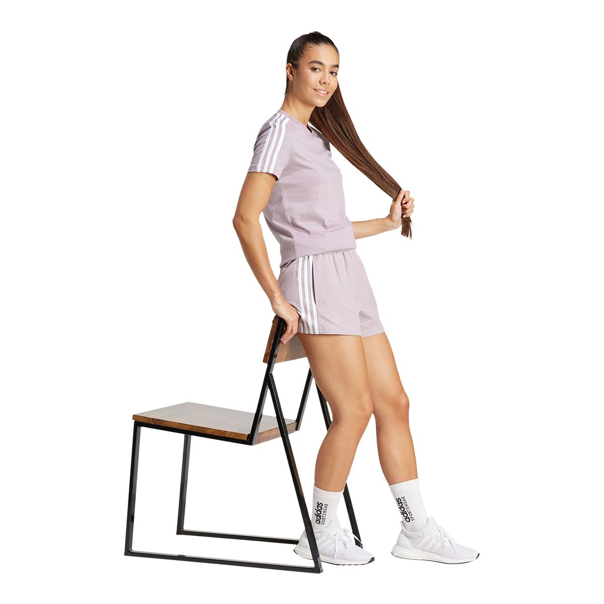 adidas Women's Plus Size Sportswear Essentials 3-Stripe T Shirt