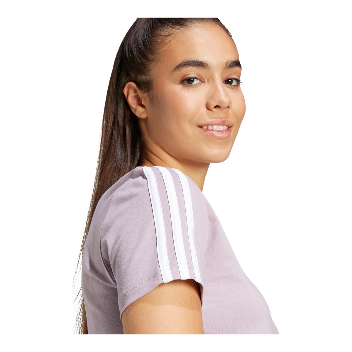adidas Women's Plus Size Sportswear Essentials 3-Stripe T Shirt