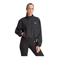 adidas Women's Train Essentials Minimal Jacket Front_Flat