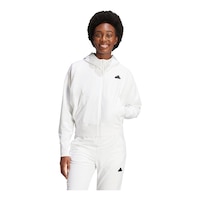 adidas Women's Z.N.E Woven Full Zip Jacket Front_Flat