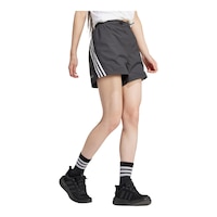 adidas Women's Future Icons Woven Shorts Front_Three_Fourths_Angled_Right
