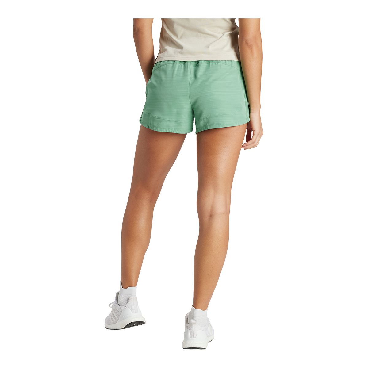 adidas Women's Pacer Woven High Rise 5 Inch Shorts