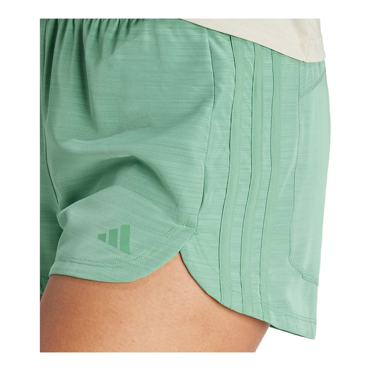 adidas Women's Pacer Woven High Rise 5 Inch Shorts