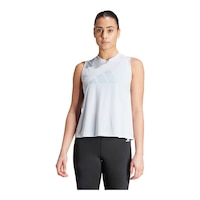 adidas Women's Essentials Logo Tank Front_Angled_Left