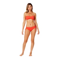 Anne Cole Locker Women's Liz Twist Bandeau Swimwear Front_Flat