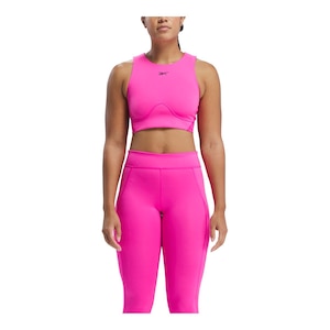 Reebok Women's Lux Cont Crop Medium Sports Bra
