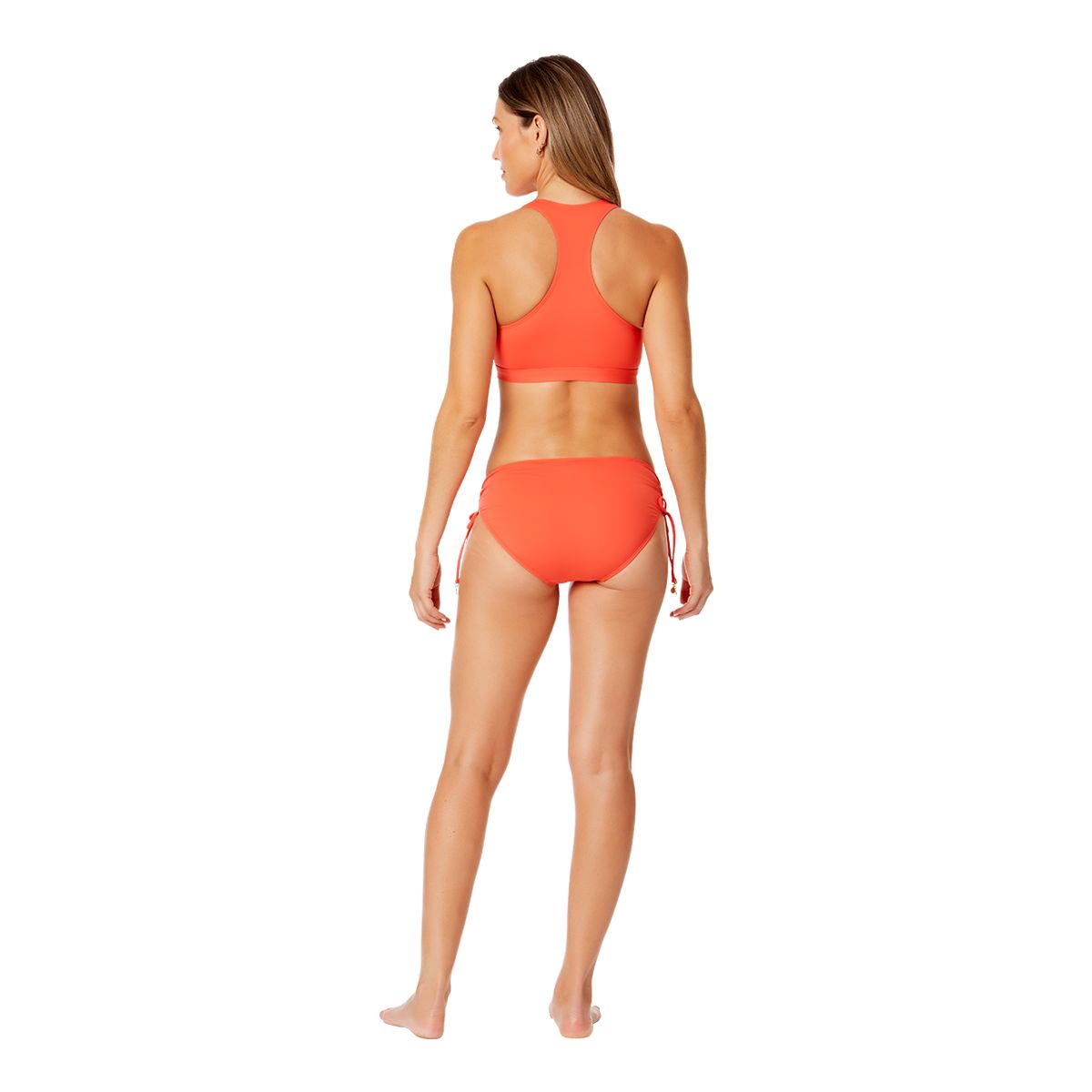 Anne Cole Locker Women's Front Zip Racer Back Top