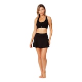 Anne Cole Locker Women's Front Zip Racer Back Top Front_Flat