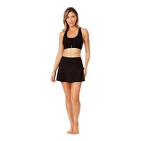 Anne Cole Locker Women's Front Zip Racer Back Top Front_Flat