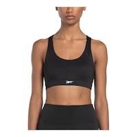 Reebok Women's Identity TR Racer Mid Sports Bra Front_Flat
