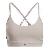 Reebok Women's Lux Studio Shine Medium Sports Bra Front_Flat