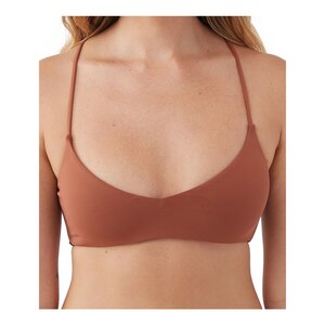 O'Neill Women's Saltwater Solid Huntington Swimwear Bikini Top