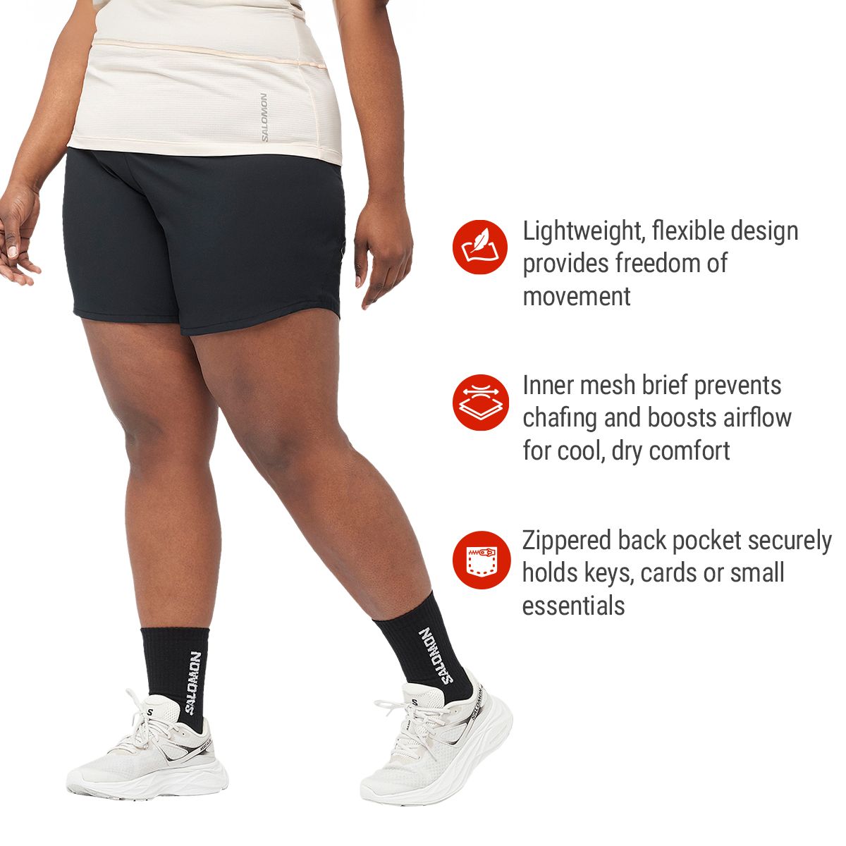 Salomon Women's Cross 5 Inch Shorts