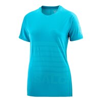 Salomon Women's Sense Aero Graphic T Shirt Front_Three_Fourths_Angled_Left