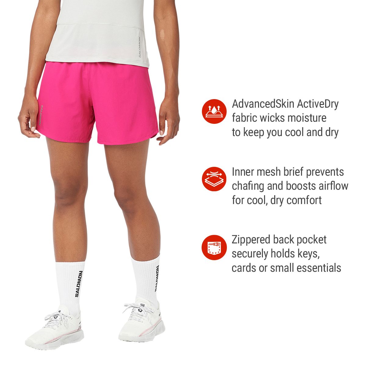 Salomon Women's Cross 5 Inch Shorts