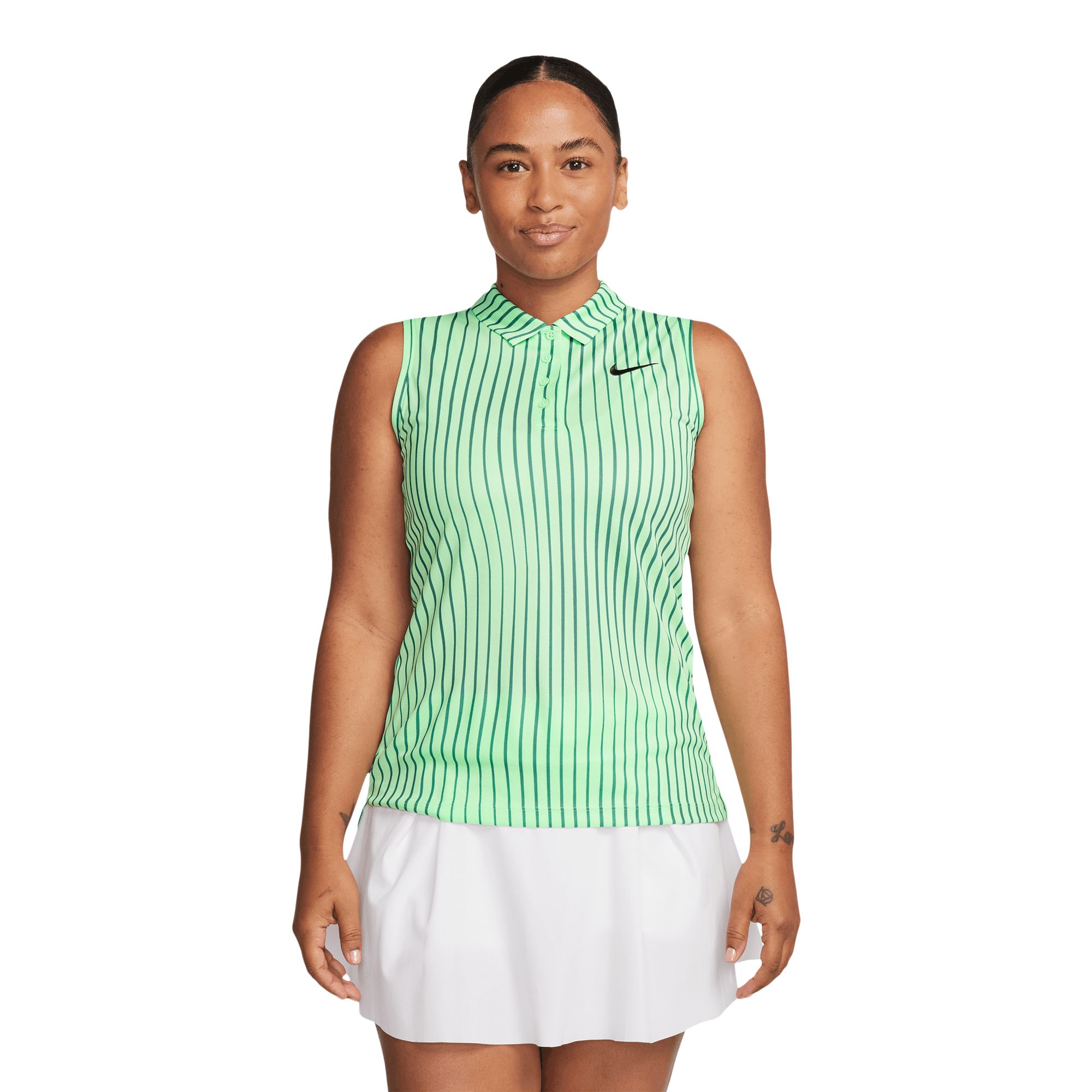 nike sleeveless polo women's