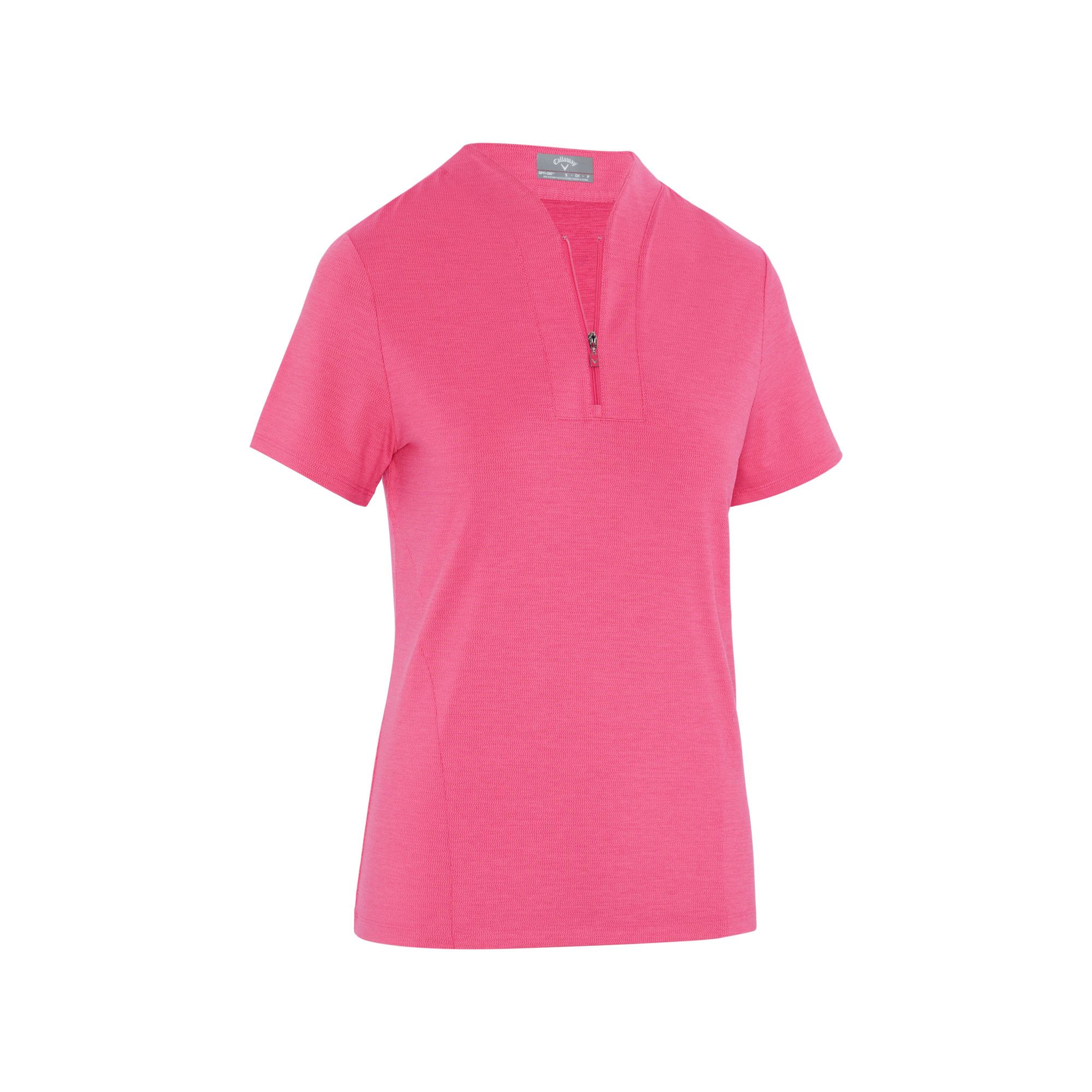 Callaway Women's Tonal Textured Heather Polo T Shirt