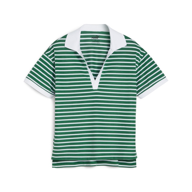 PUMA Women's Everyday Stripe Pique Polo T Shirt